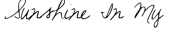 Sunshine In My Soul font preview